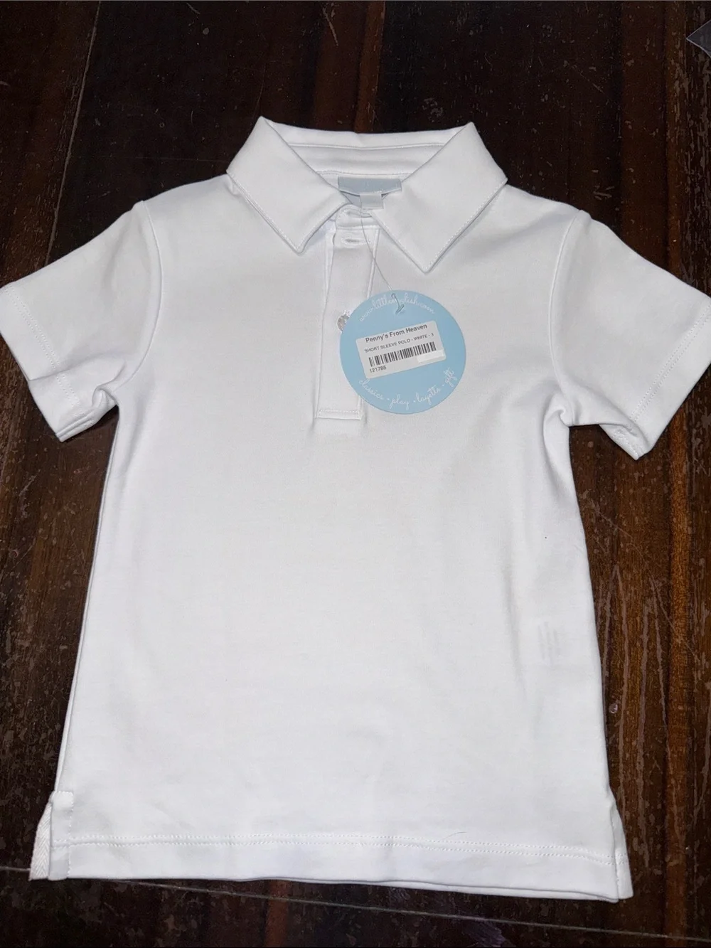 Little English boys polo shirt